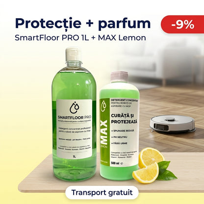 Pachet SmartFloor PRO 1L si MAX Lemon 500ml