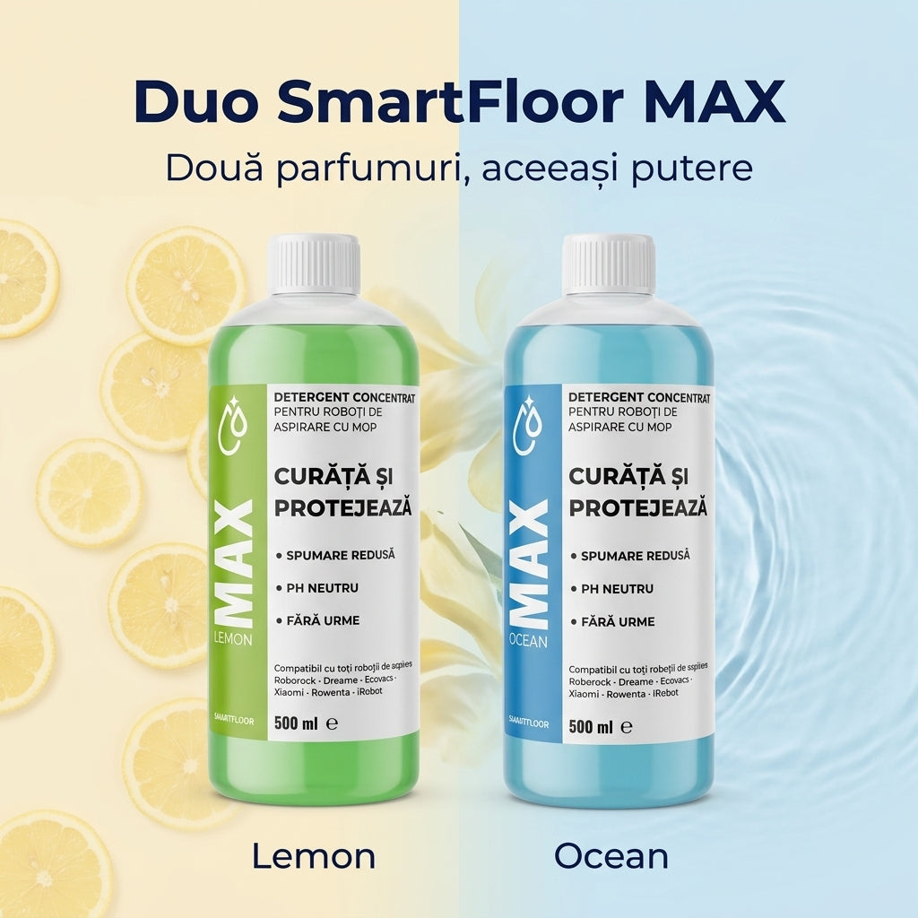 Pachet Duo SmartFloor MAX Lemon si Ocean 500ml