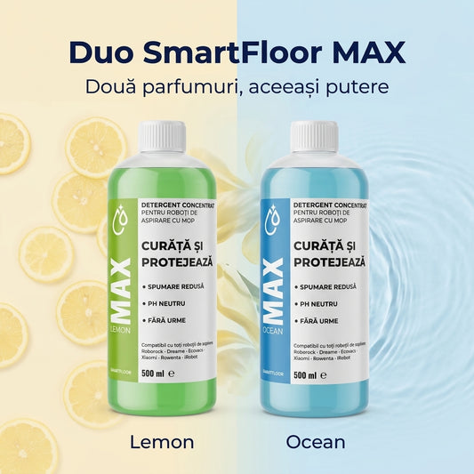 Pachet Duo SmartFloor MAX Lemon si Ocean 500ml